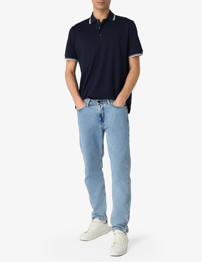 rinascente Rinascente Collection Scottish thread piquet polo shirt