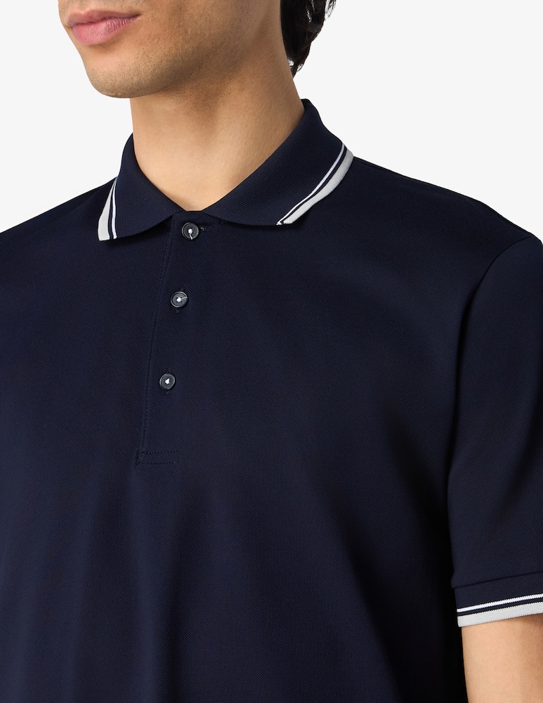 rinascente Rinascente Collection Scottish thread piquet polo shirt