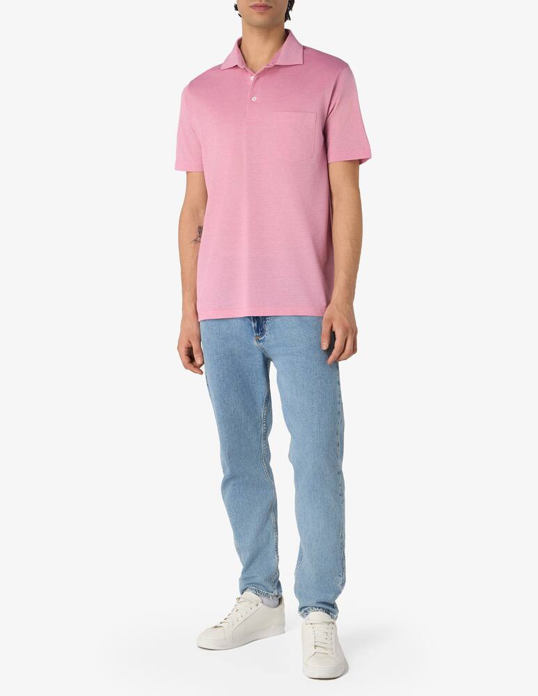 rinascente Rinascente Collection Piquet Scottish thread short sleeve polo shirt