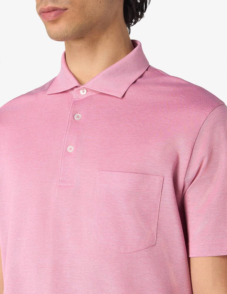 rinascente Rinascente Collection Piquet Scottish thread short sleeve polo shirt