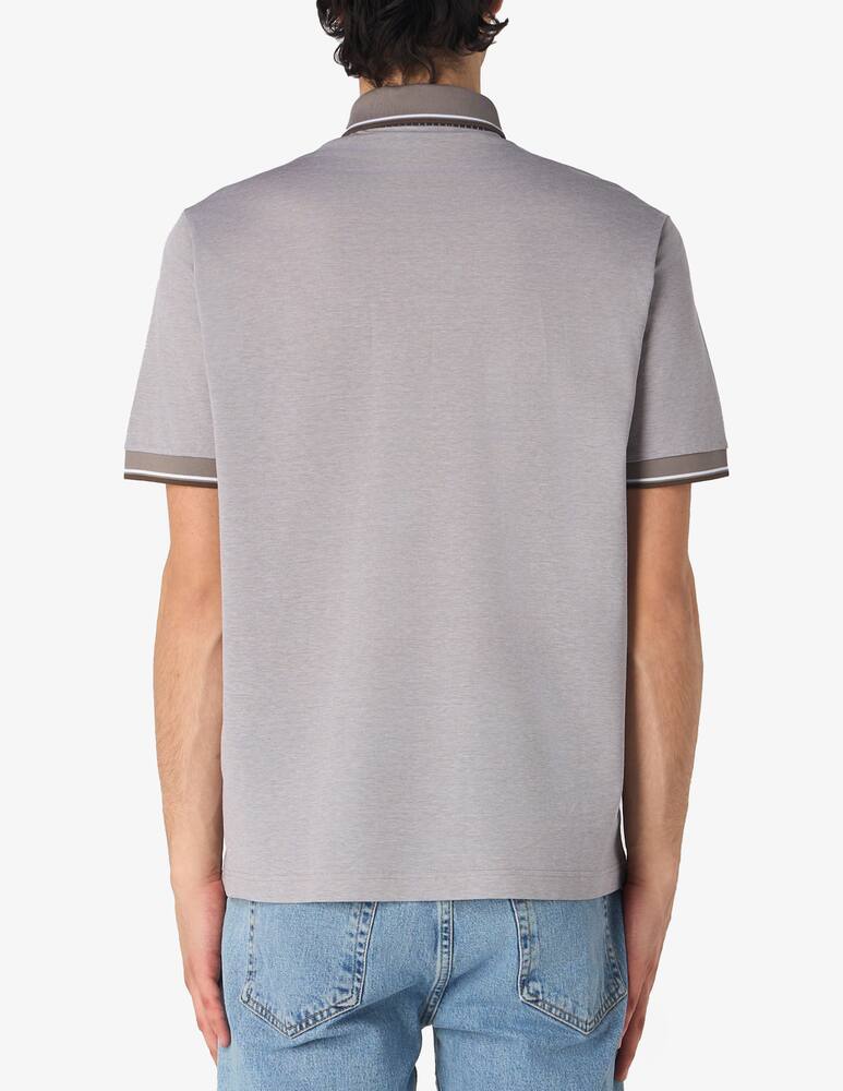 rinascente Rinascente Collection Piquet Scottish thread short sleeve polo shirt