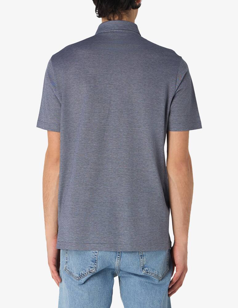 rinascente Rinascente Collection Piquet Scottish thread short sleeve polo shirt