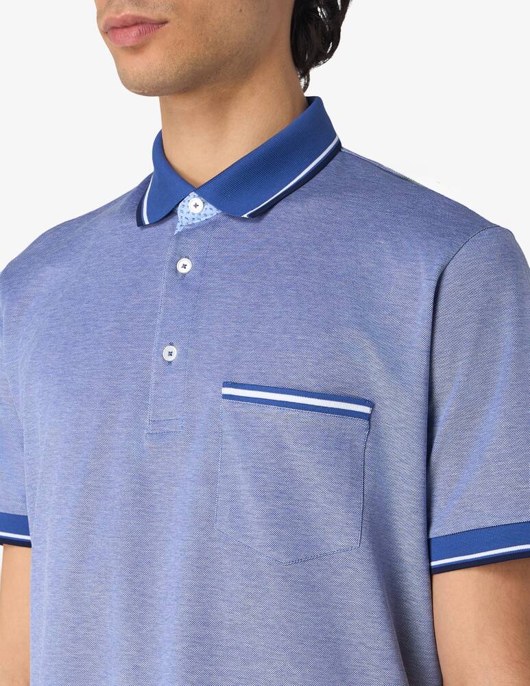 rinascente Rinascente Collection Piquet Scottish thread short sleeve polo shirt