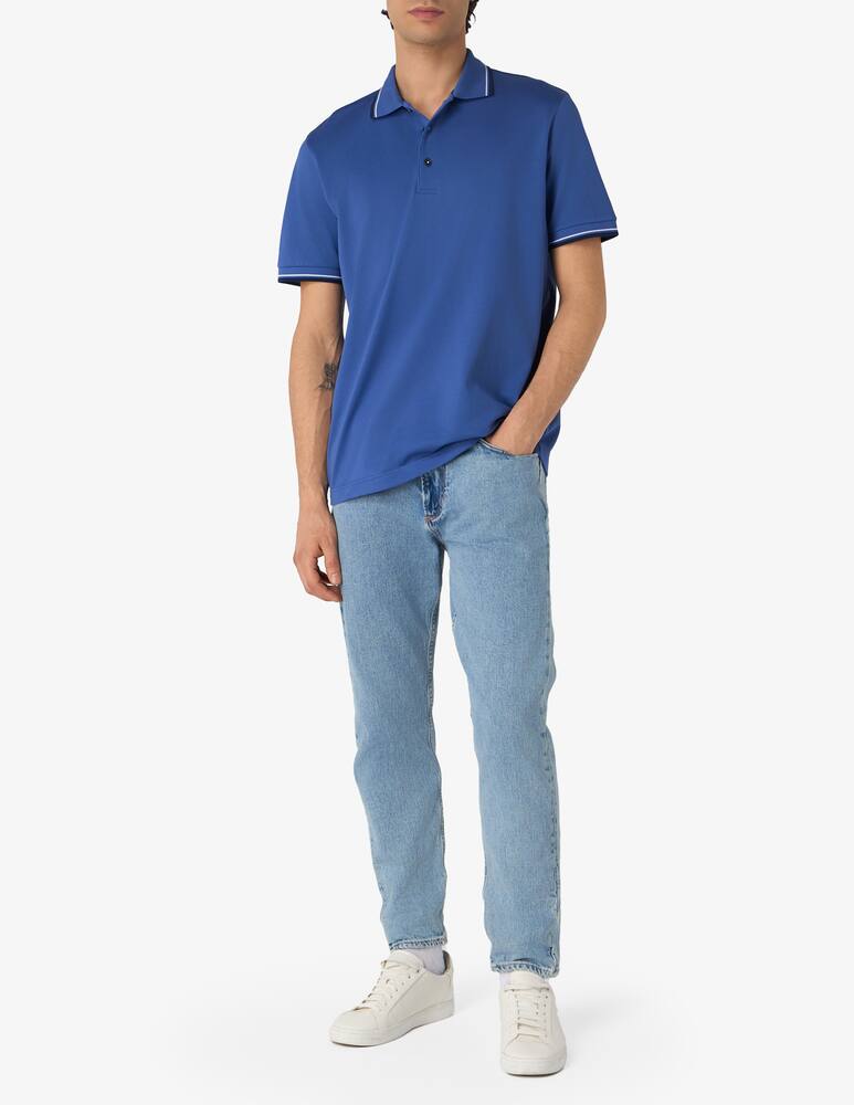 rinascente Rinascente Collection Scottish thread piquet polo shirt