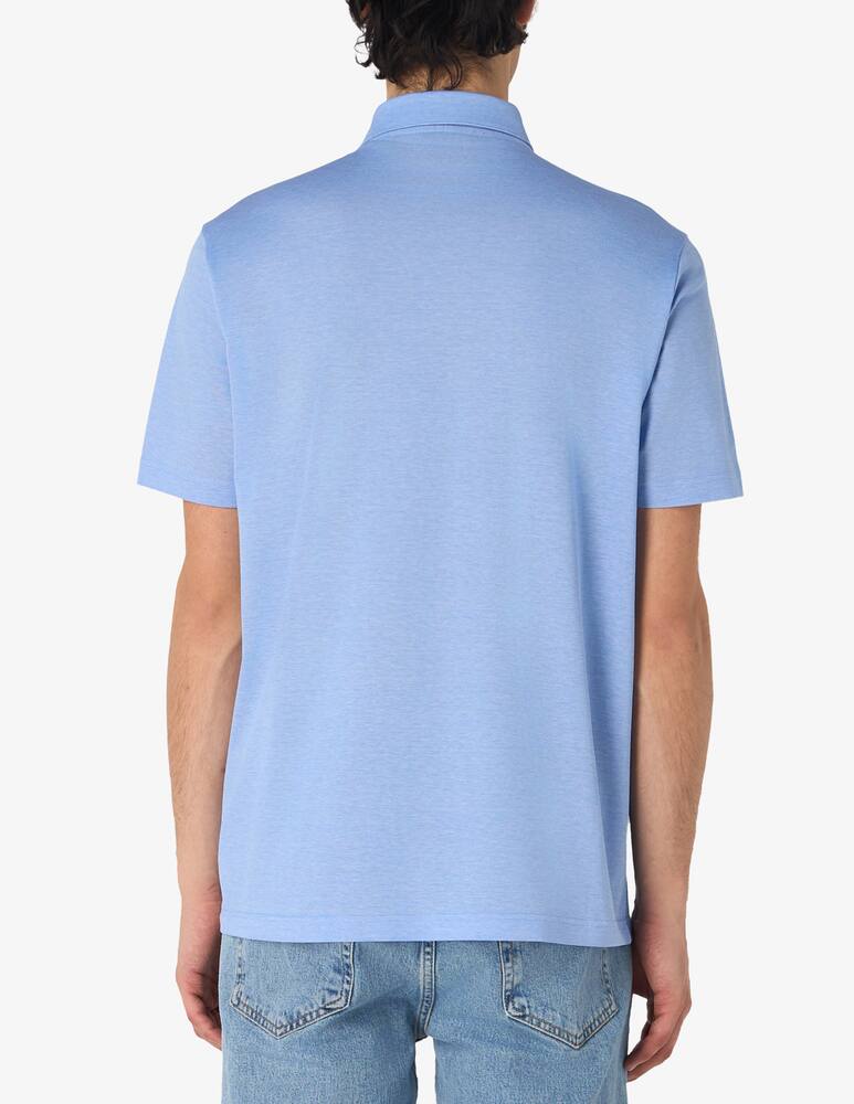 rinascente Rinascente Collection Piquet Scottish thread short sleeve polo shirt