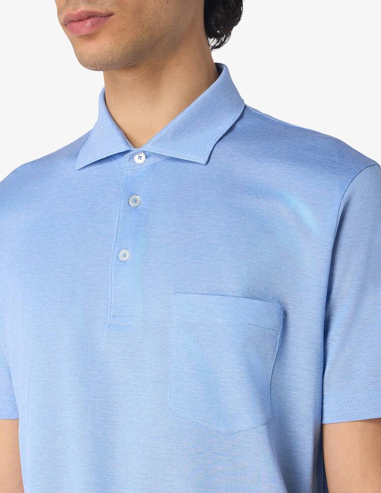 rinascente Rinascente Collection Piquet Scottish thread short sleeve polo shirt