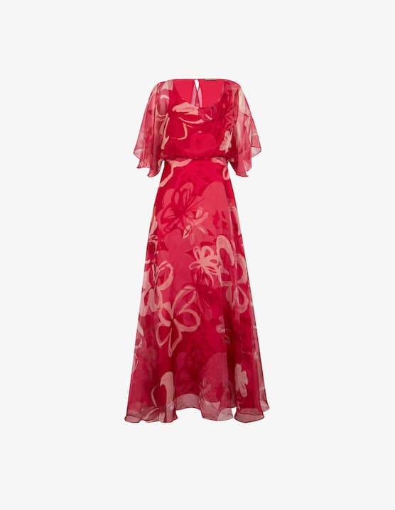Elizabeth Ascot - Abito lungo in chiffon florale - €97,50