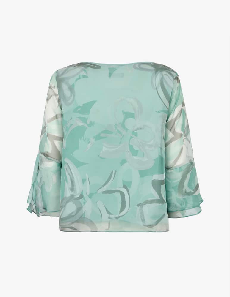 Elizabeth Ascot Floral chiffon blouse - picture 2 Elizabeth Ascot Floral chiffon blouse - picture 2
