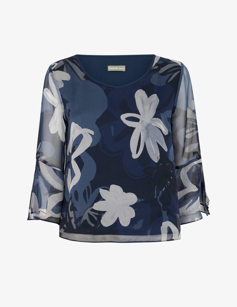 Elizabeth Ascot Blusa floreale chiffon - immagine 1 Elizabeth Ascot Blusa floreale chiffon - immagine 1