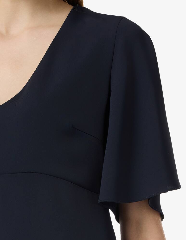 rinascente Elizabeth Ascot Midi flutter-sleeve dress