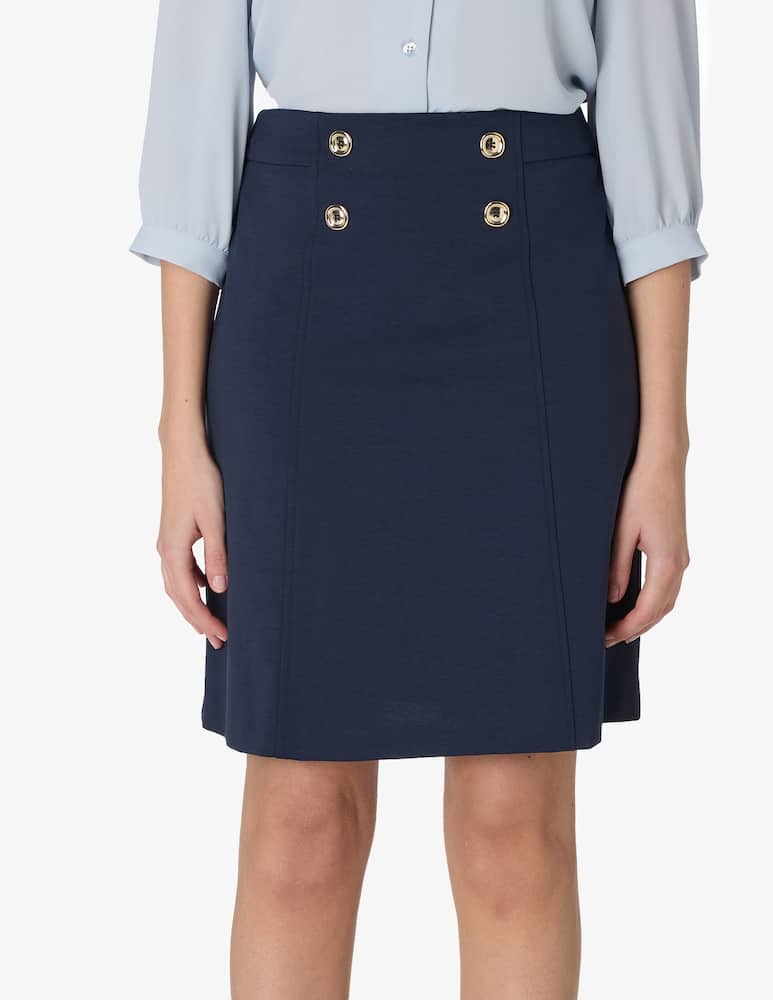 Elizabeth Ascot Buttoned stretch skirt - picture 1 Elizabeth Ascot Buttoned stretch skirt - picture 1
