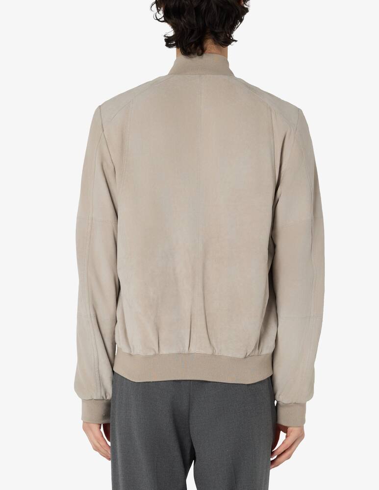 rinascente Misaky Bomber scamosciato in pelle