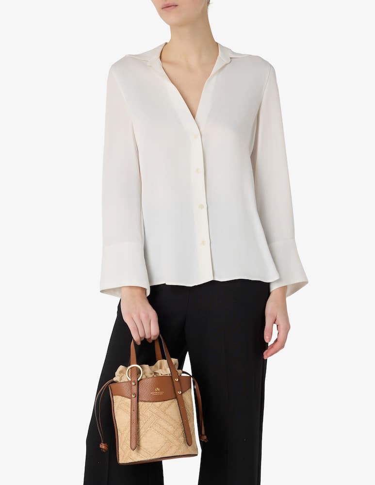 rinascente Cuoieria Fiorentina Rafia bucket bag