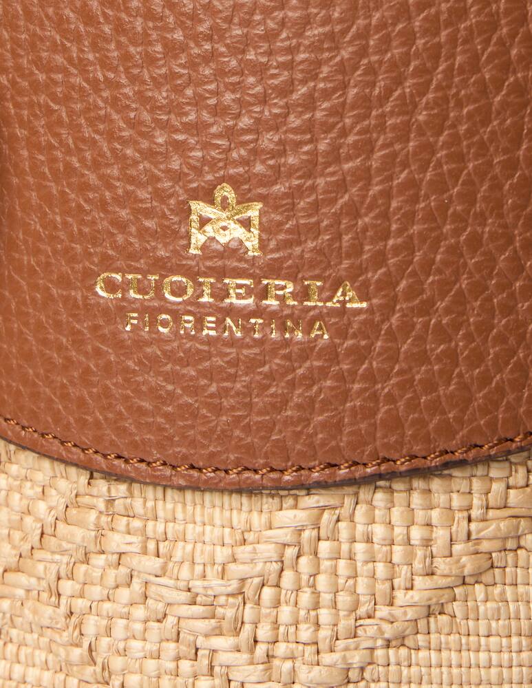 rinascente Cuoieria Fiorentina Rafia bucket bag