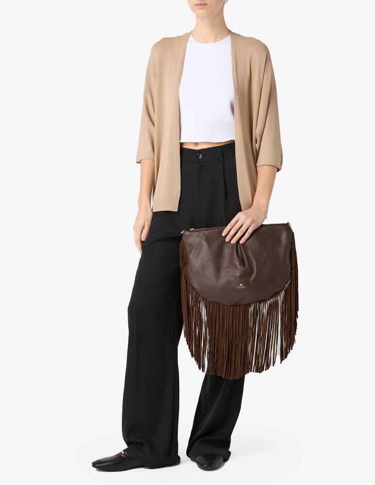 rinascente Cuoieria Fiorentina Borsa Pochette large con frange