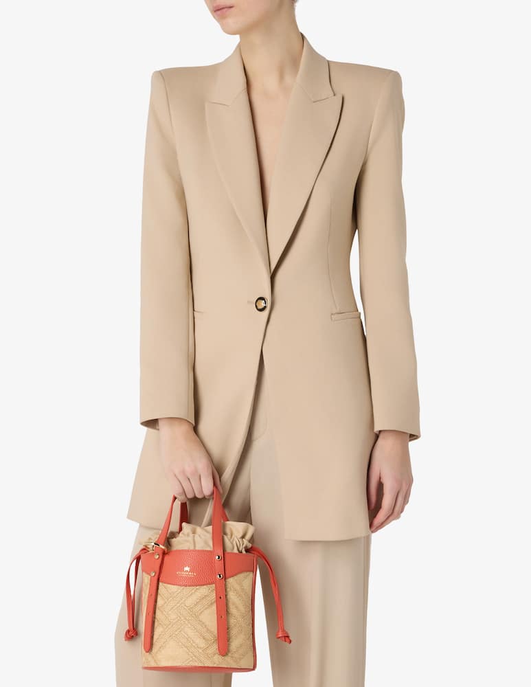 rinascente Cuoieria Fiorentina Woven bucket bag