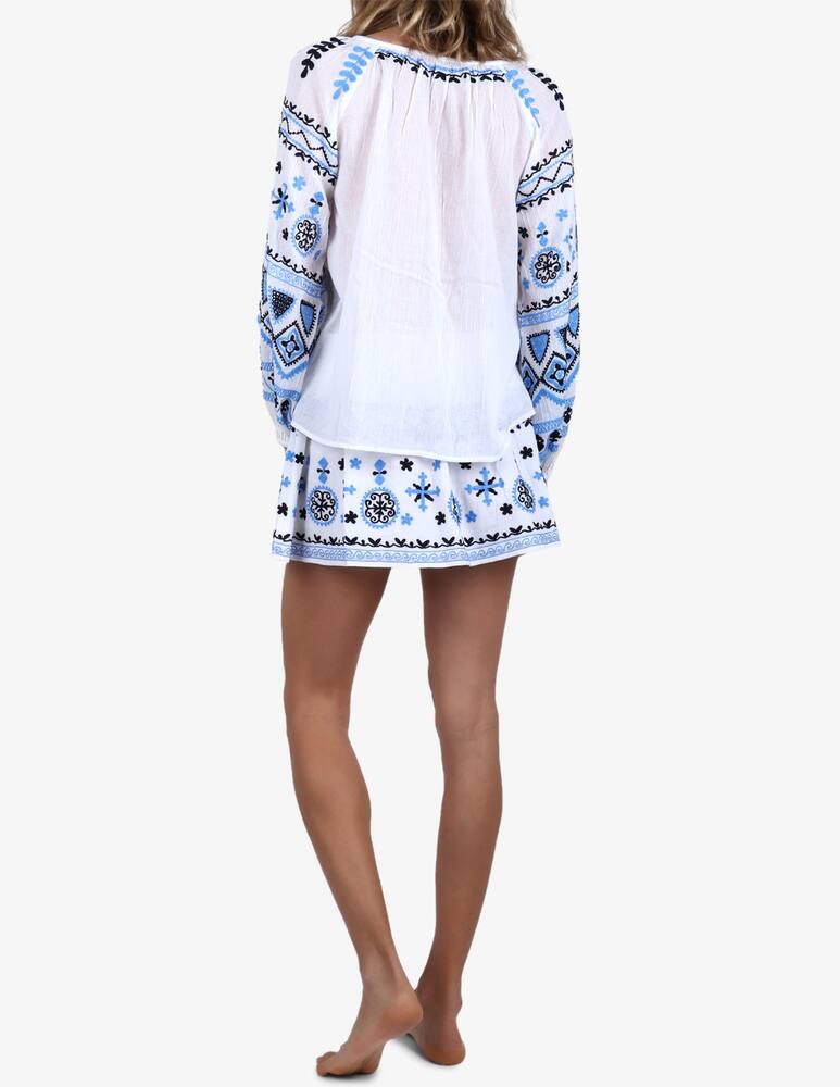 rinascente Delfina Lora embroidered miniskirt