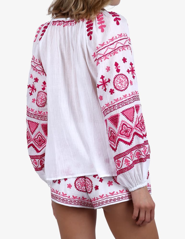 rinascente Delfina Blusa in garza ricamata Leni