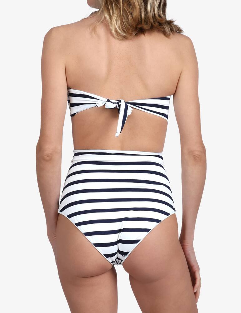 rinascente Delfina Striped bandeau bikini set