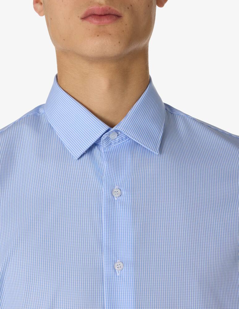 rinascente Sartoria Italiana Micro check easy care shirt