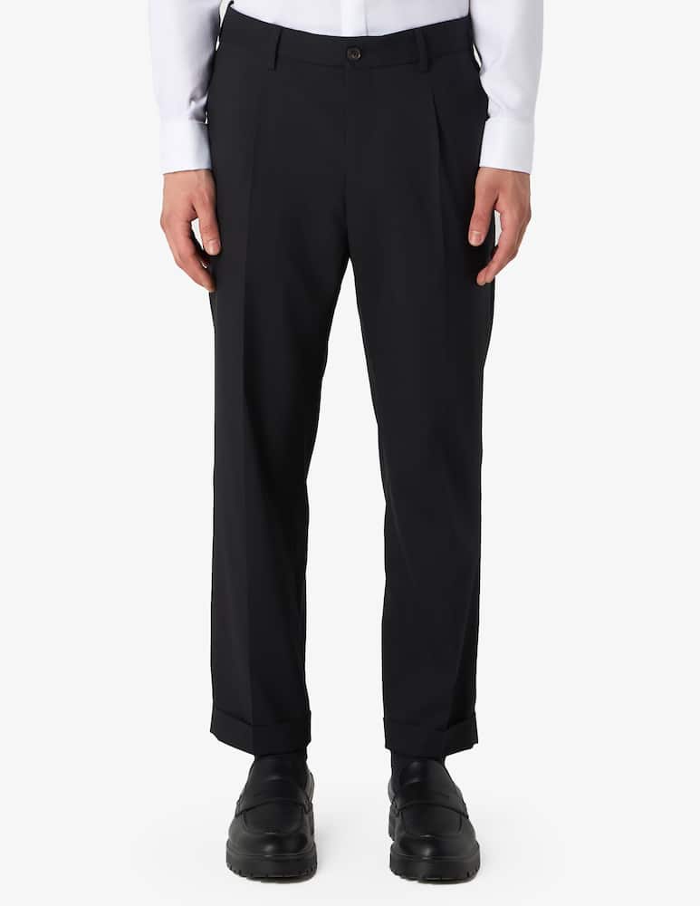 Misaky Pantalone una pence in fresco lana stretch - mix & match - immagine 1 Misaky Pantalone una pence in fresco lana stretch - mix & match - immagine 1