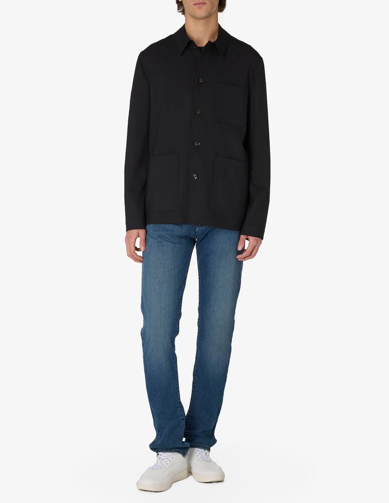 rinascente Misaky Chore Jacket in cool stretch wool - mix & match