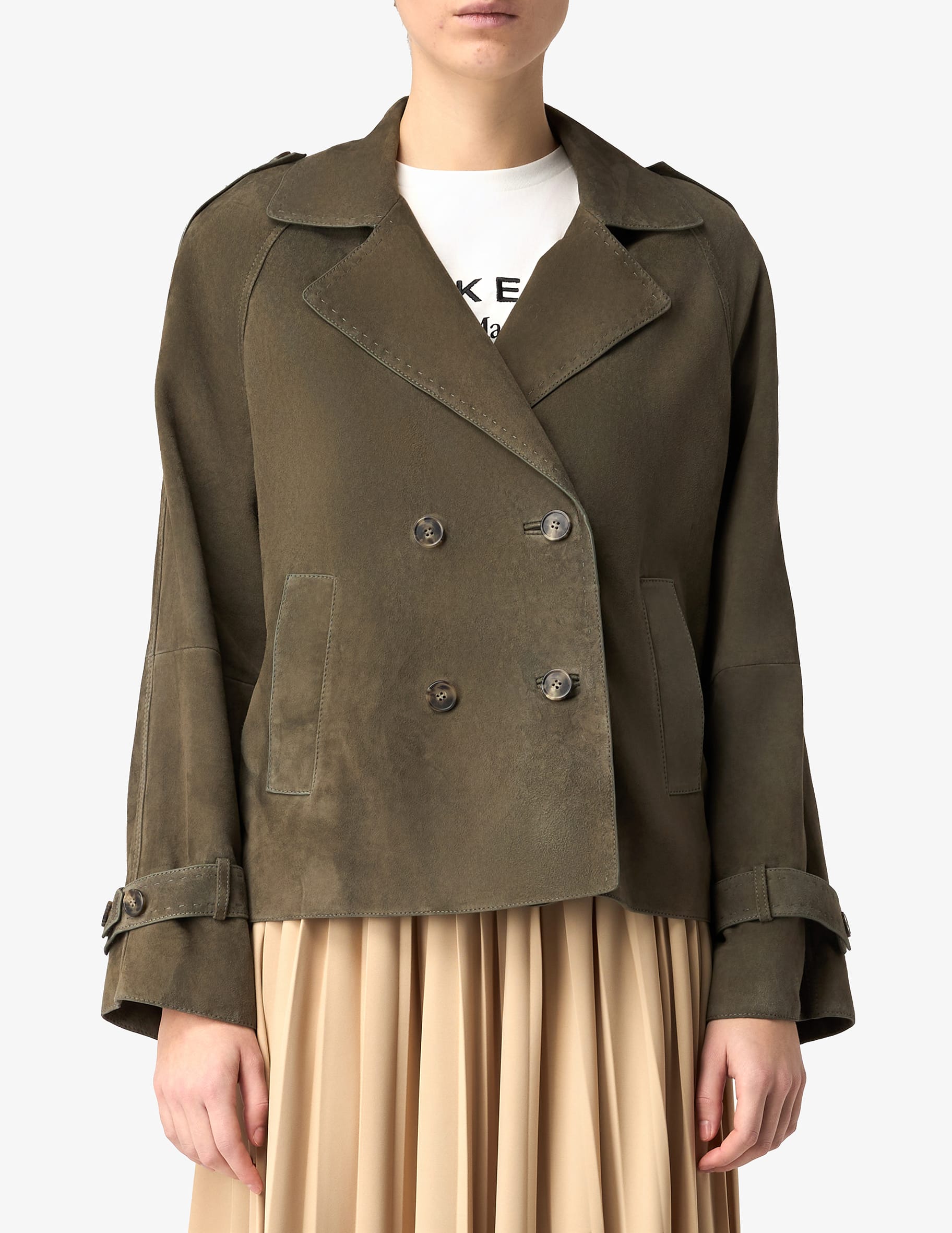 Shop Weekend Max Mara Oblato double-breasted jacket on