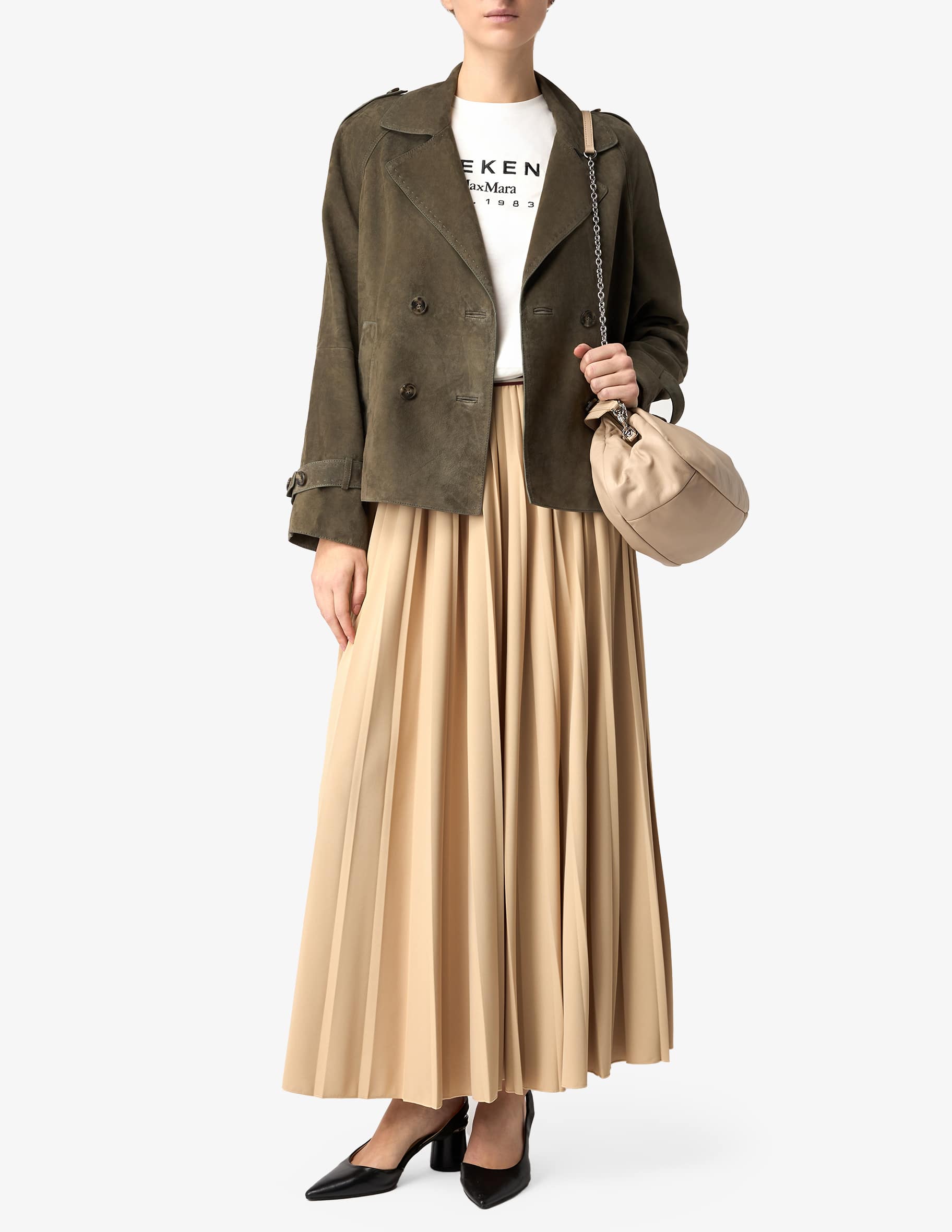 Shop Weekend Max Mara Oblato double-breasted jacket on