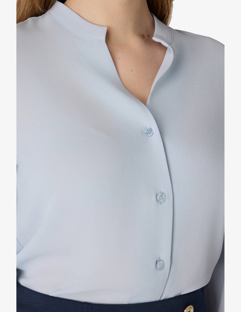 rinascente Elizabeth Ascot Blouse with mandarin collar