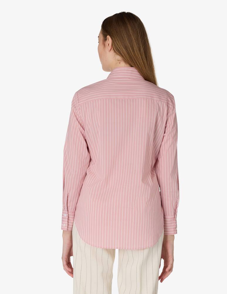 rinascente Elizabeth Ascot Pinstripe long-sleeve shirt