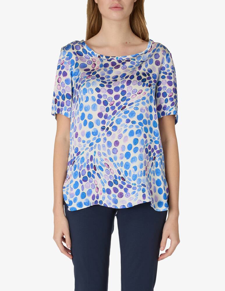Elizabeth Ascot Swirl print blouse - picture 1