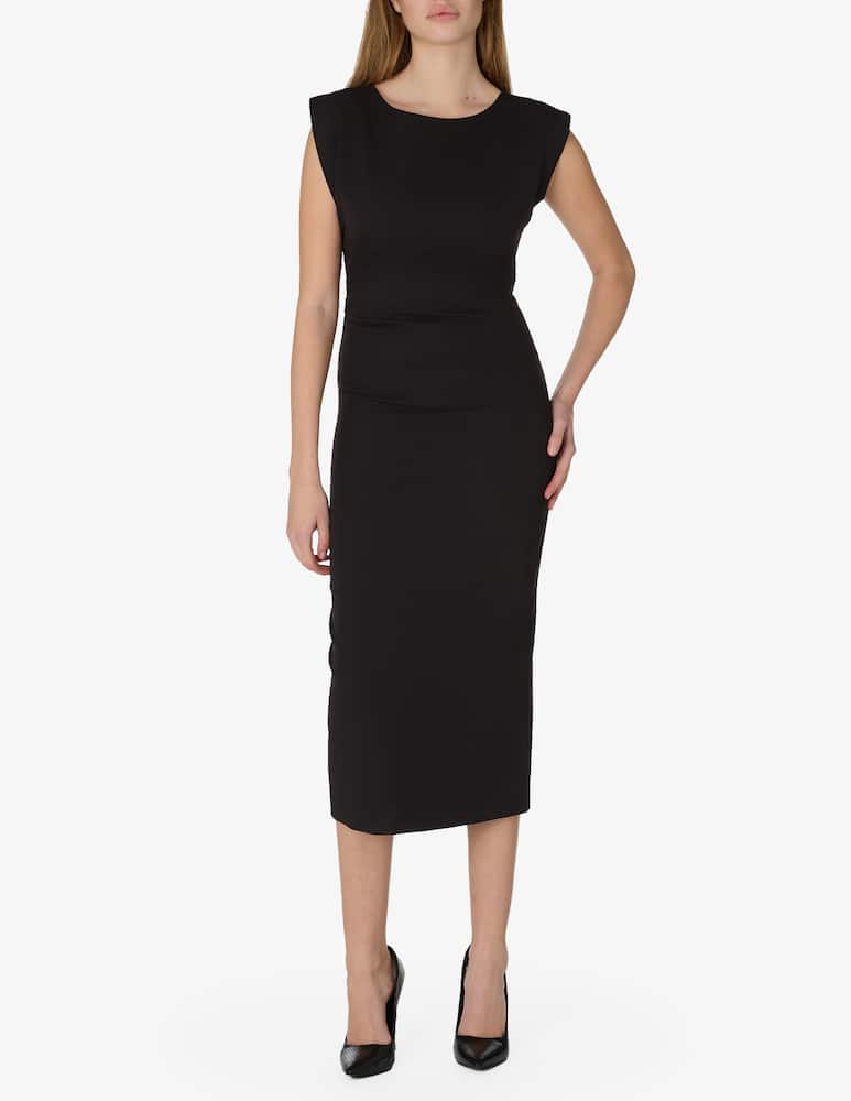 rinascente 24.7 Studio Shoulder accent midi dress