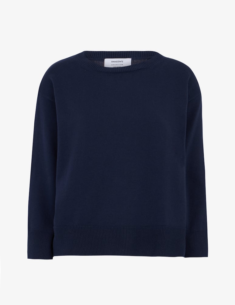 Rinascente Collection Maglione girocollo in cotone - immagine 1 Rinascente Collection Maglione girocollo in cotone - immagine 1