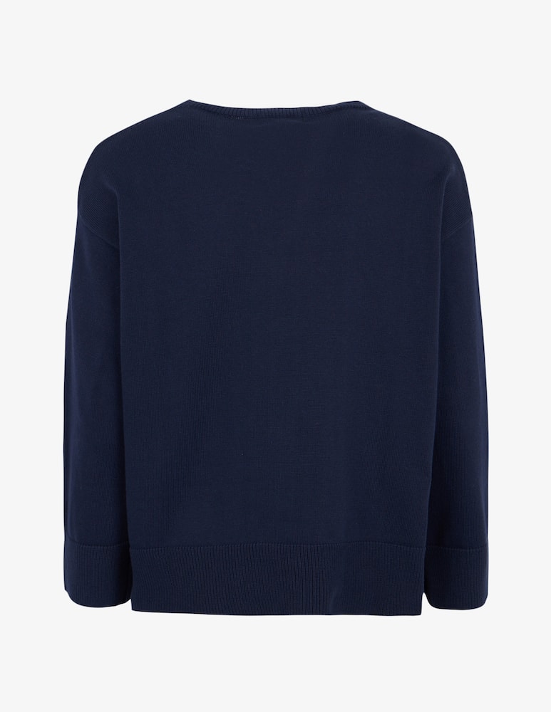 Rinascente Collection Maglione girocollo in cotone - immagine 2 Rinascente Collection Maglione girocollo in cotone - immagine 2