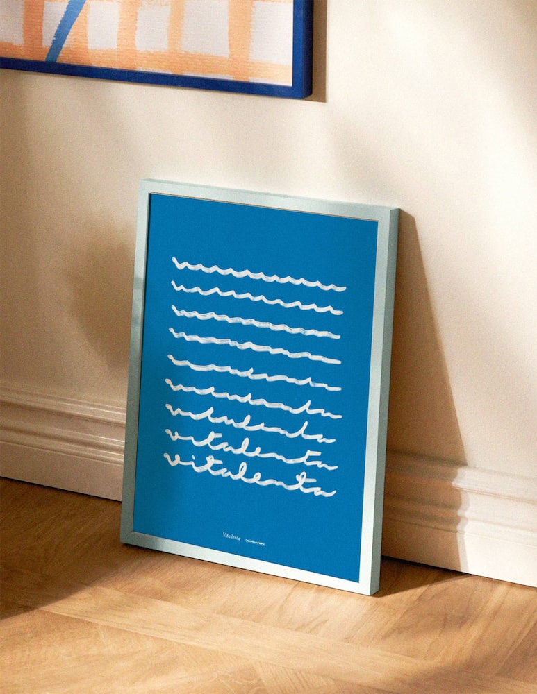 Santomanifesto Mare Blu Poster Con Cornice - immagine 1 Santomanifesto Mare Blu Poster Con Cornice - immagine 1