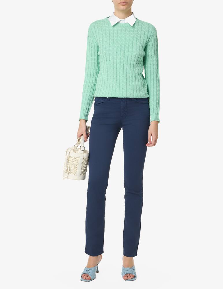 rinascente Elizabeth Ascot Popeline slim fit trousers