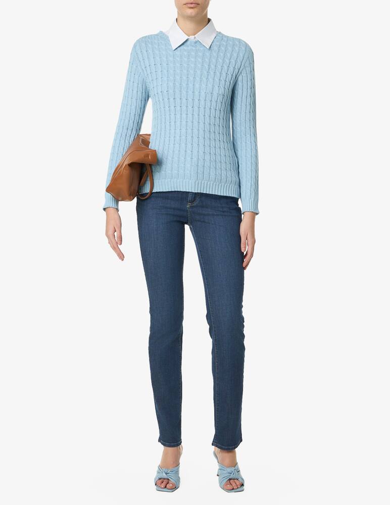 rinascente Elizabeth Ascot Denim stretch trousers