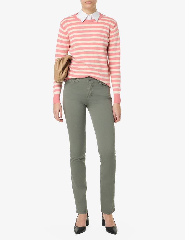 rinascente Elizabeth Ascot Popeline slim fit trousers