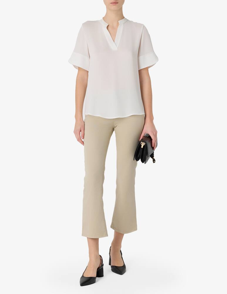 rinascente Elizabeth Ascot Pantaloni trombetta in cotone