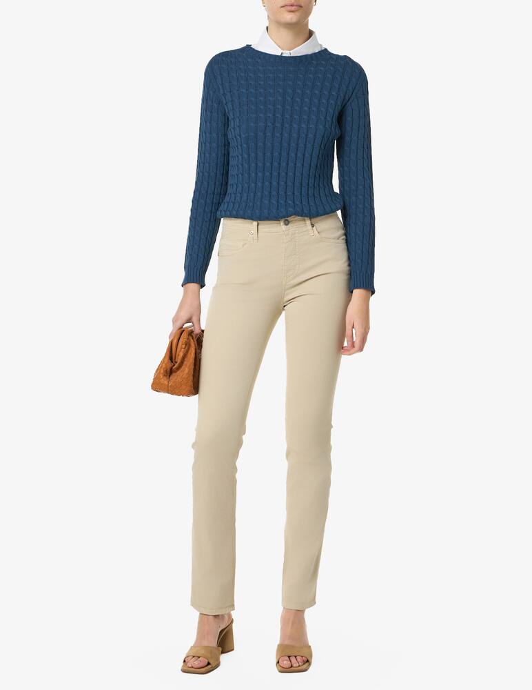 rinascente Elizabeth Ascot Popeline slim fit trousers