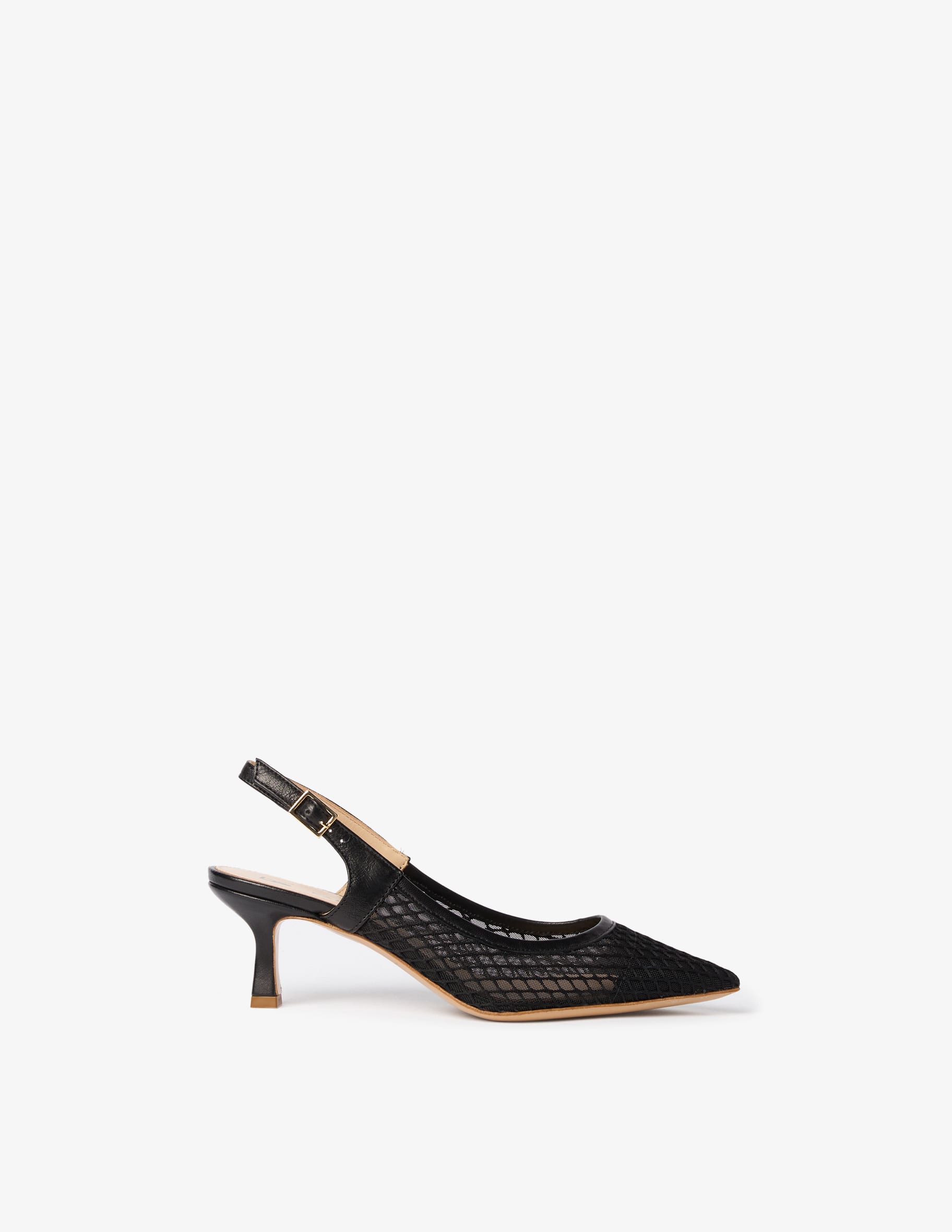Shop Fabio Rusconi Slingback mesh heels on Rinascente