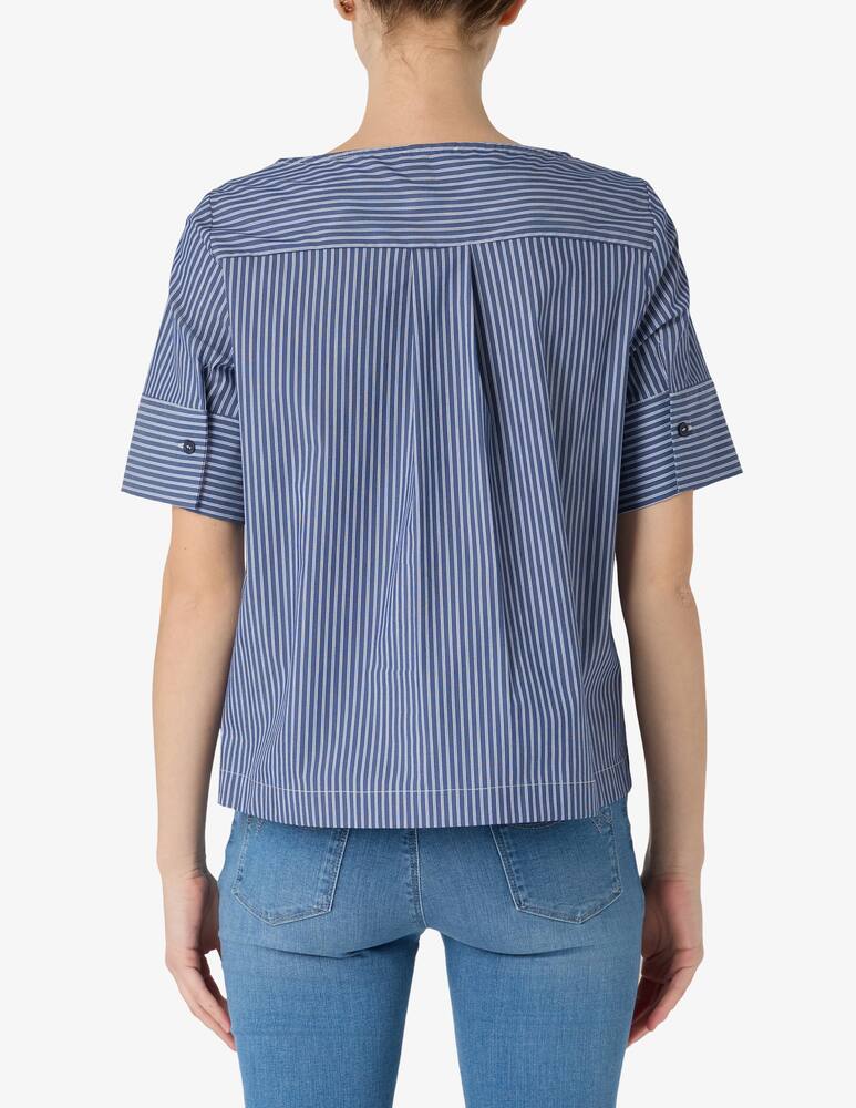 rinascente Elizabeth Ascot Striped short-sleeve blouse