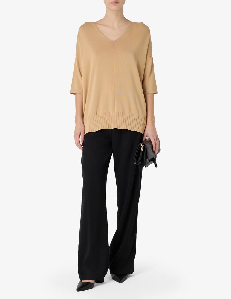 rinascente Rinascente Collection V-neck crepe knit top
