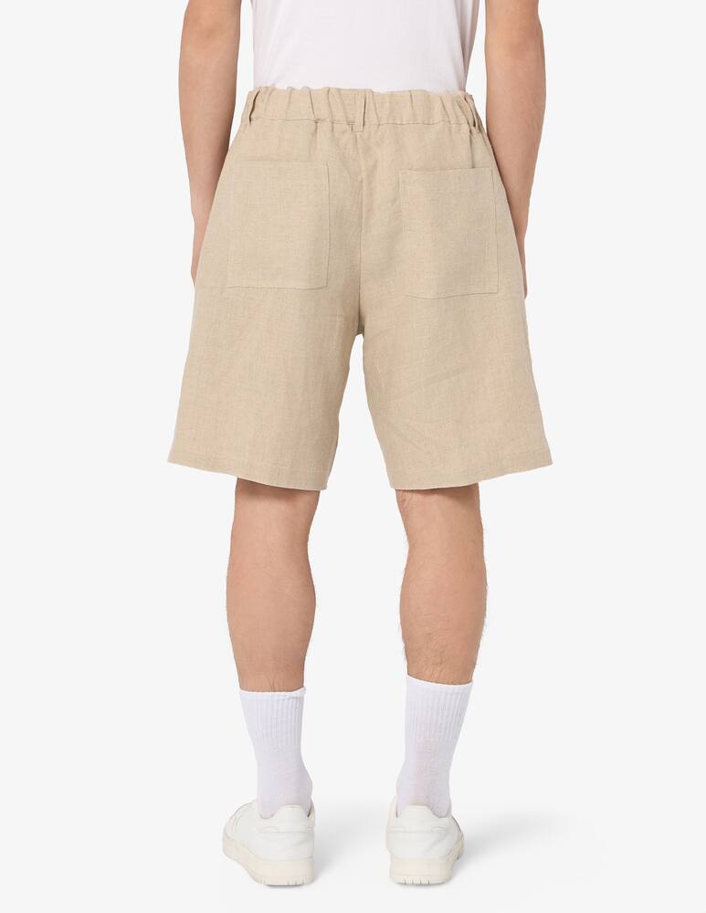 rinascente Misaky Linen drawstring bermuda