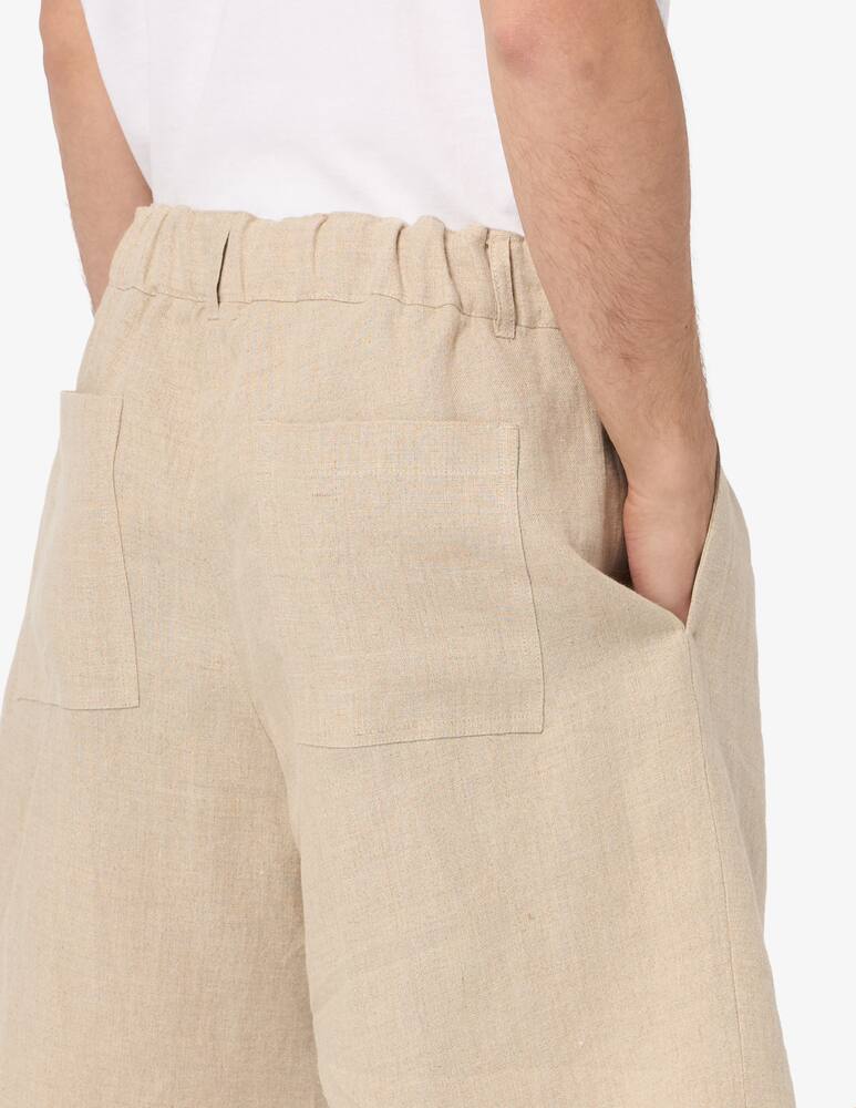 rinascente Misaky Linen drawstring bermuda