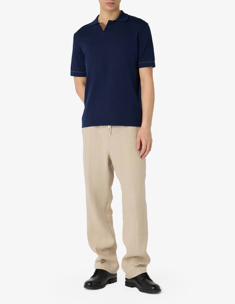 rinascente Misaky Polo v-neck contrast trim