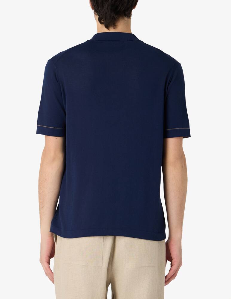 rinascente Misaky Polo v-neck contrast trim