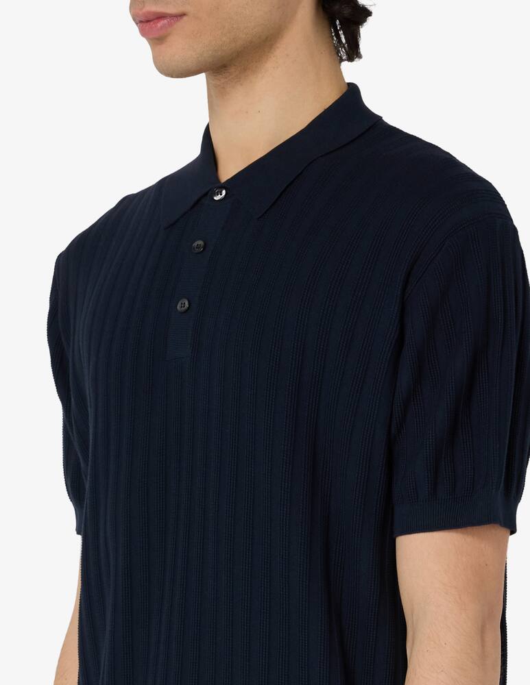 rinascente Misaky Polo with 3D stripes