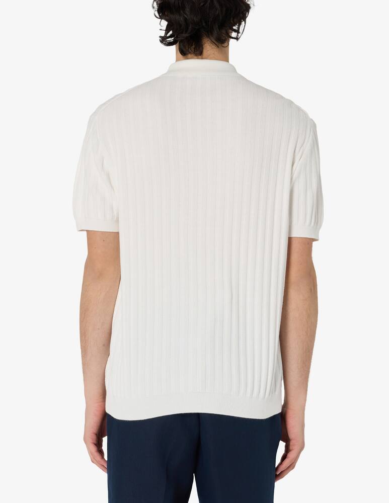 rinascente Misaky Polo 3D stripes knit