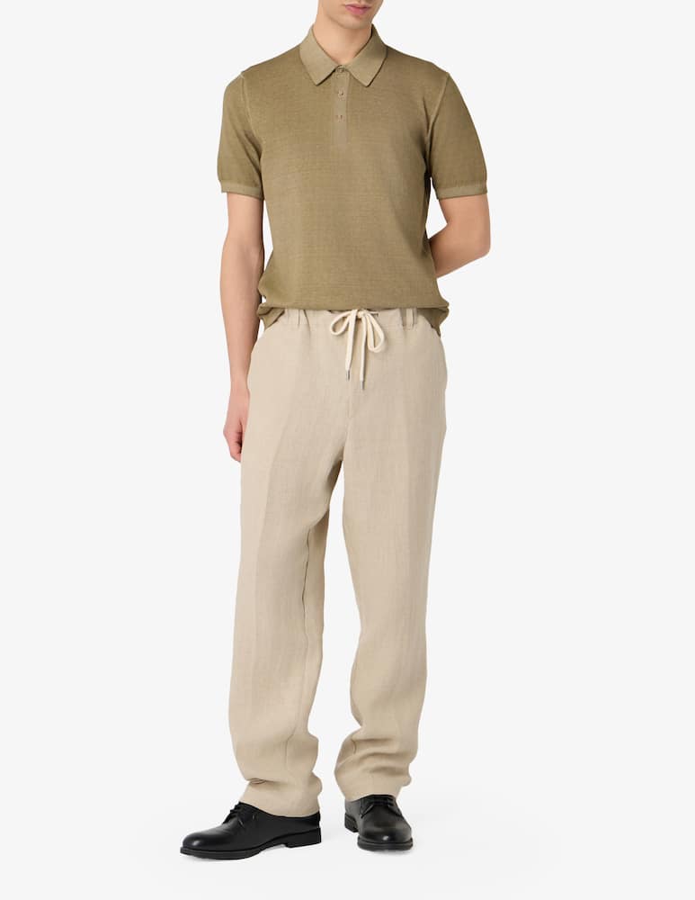 rinascente Misaky Crepe polo shirt